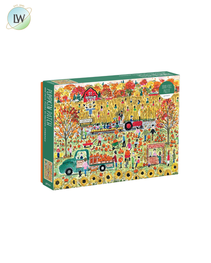 Galison - Pumpkin Patch 1000 Piece Jigsaw Puzzle for Adults