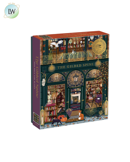 Galison – The Gilded Spine 1000-Piece Jigsaw Puzzle with Foil