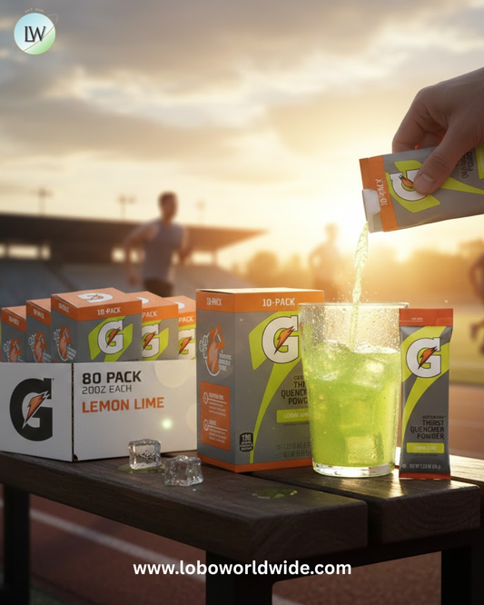 Gatorade Thirst Quencher Powder, Lemon Lime, 12 Oz, 10 count (pack of 8)