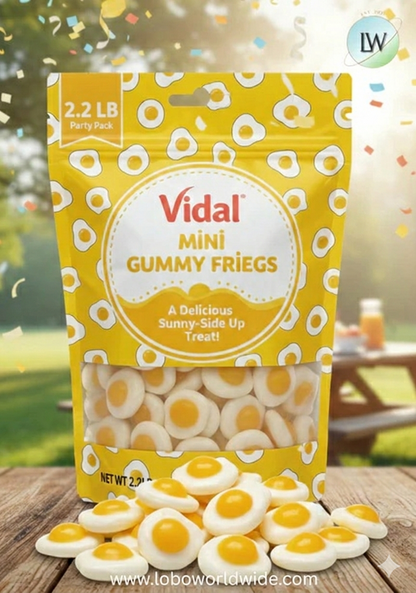 Vidal Mini Gummy Fried Eggs(Various Sizes)