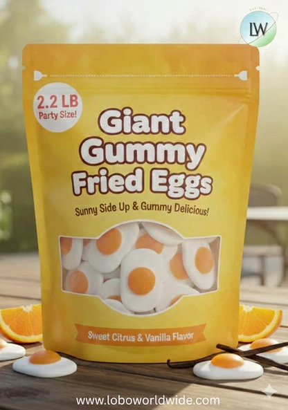 Giant Gummy Fried Eggs(Various Sizes)