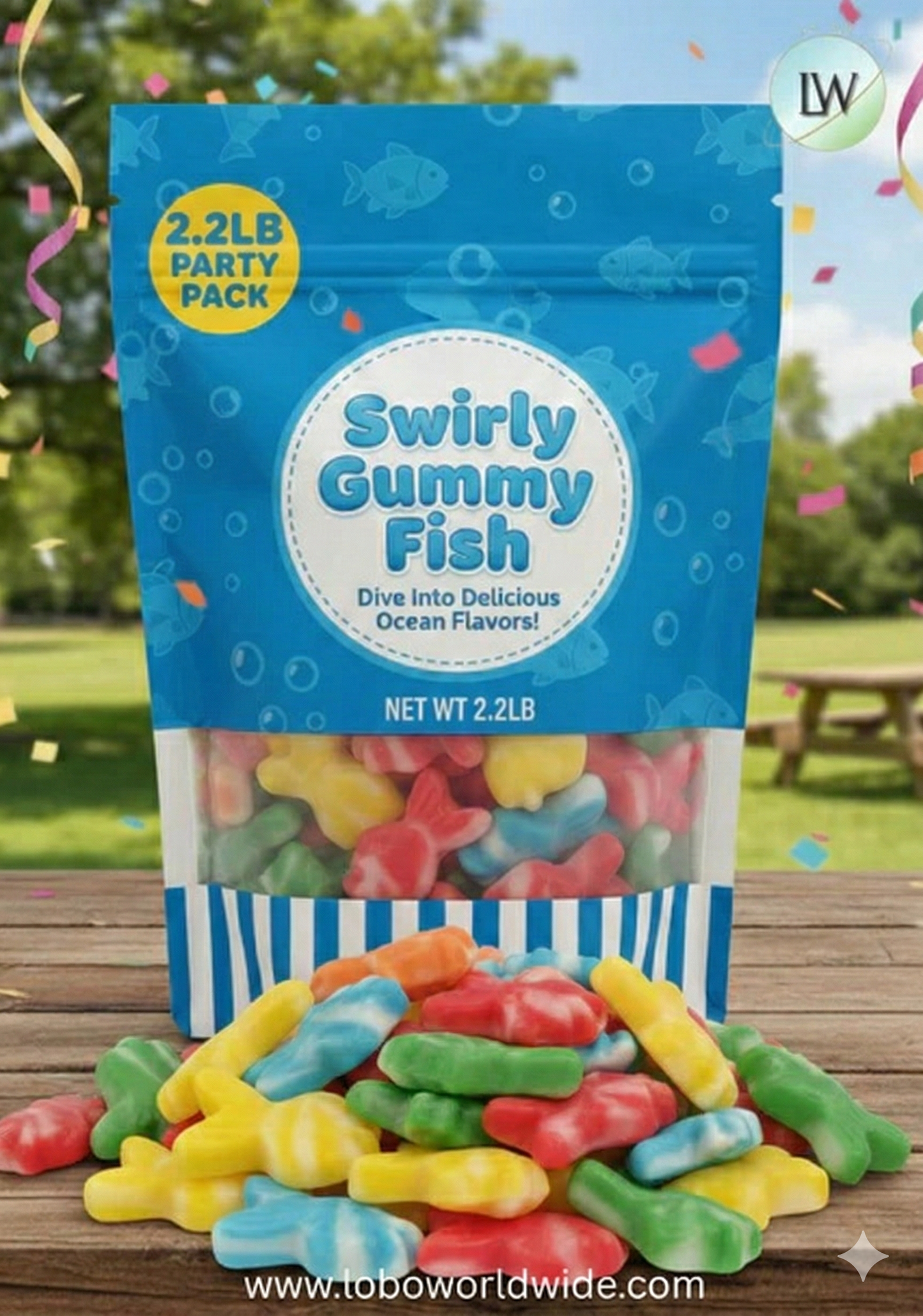 Swirly Gummy Fish(Various Sizes)