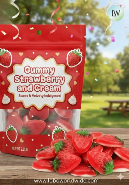 Gummy Strawberry and Cream(Various Sizes)