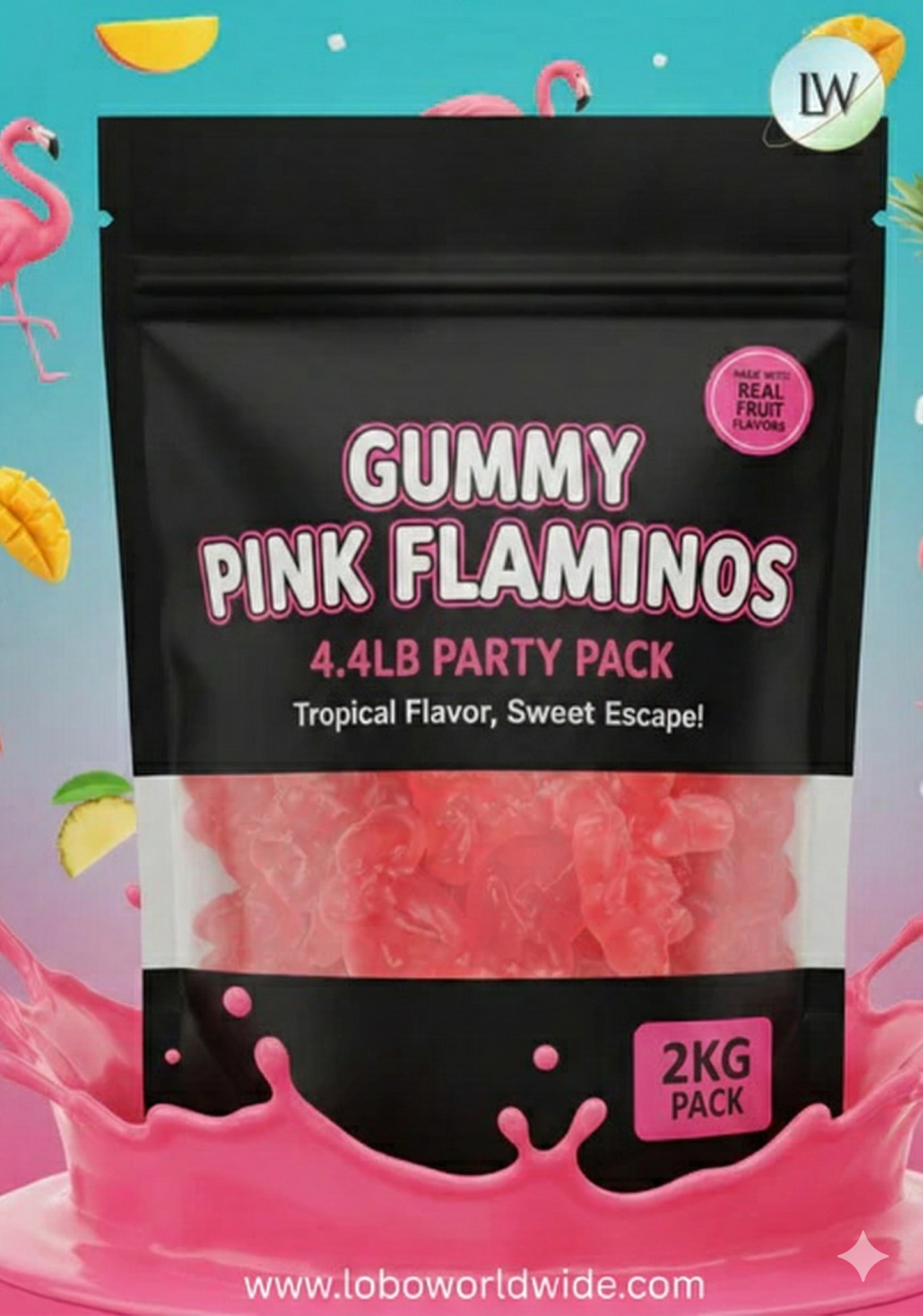 Gummy Pink Flamingos(Various Sizes)