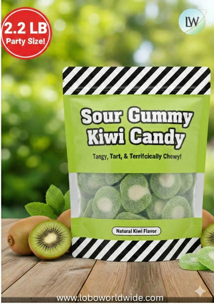 Sour Gummy Kiwi Candy(Various Sizes)