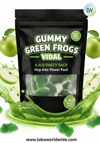 Gummy Green Frogs Vidal(Various Sizes)