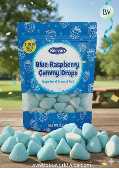 Blue Raspberry Gummy Drops(Various Sizes)