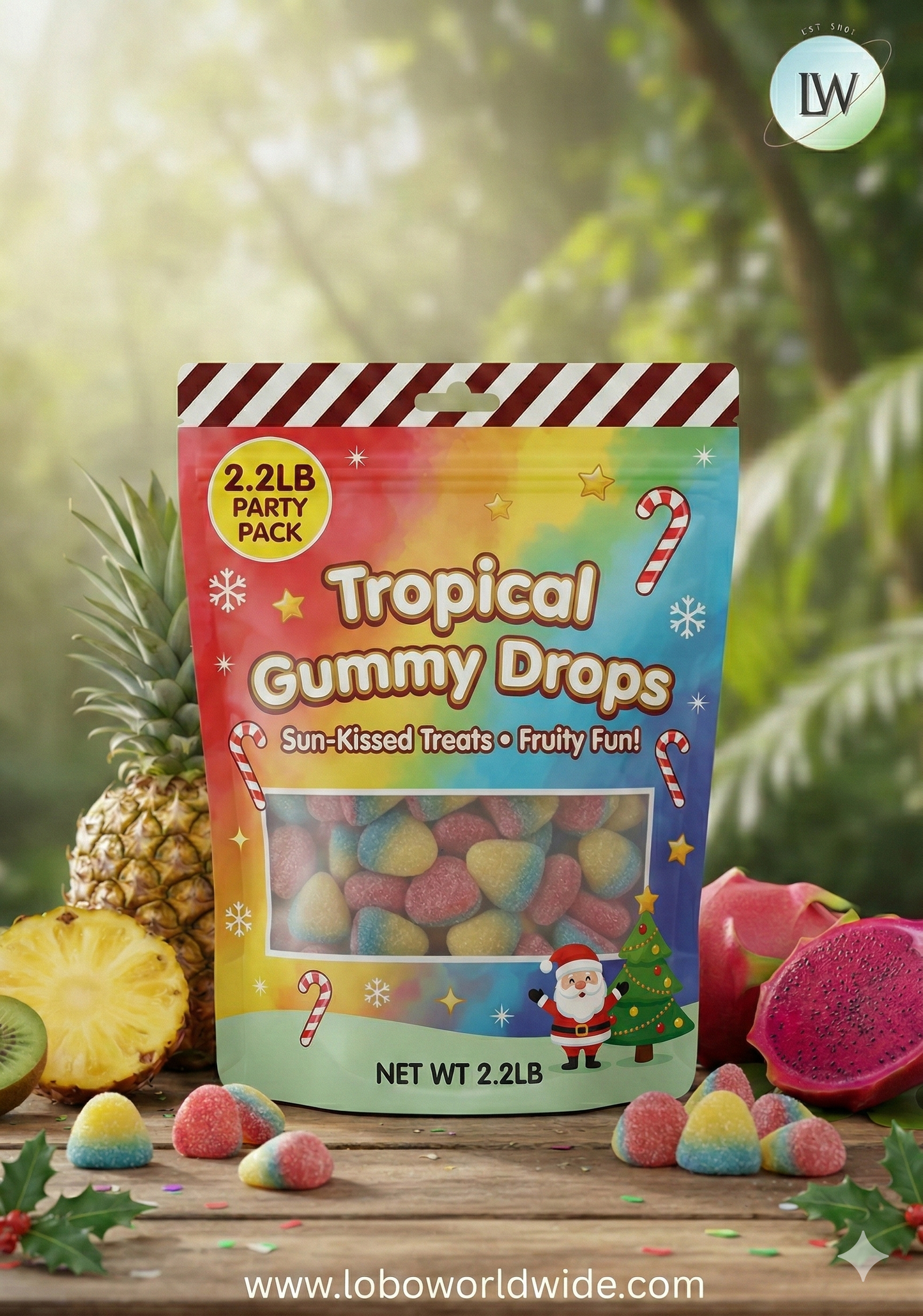 Tropical Gummy Drops(Various Sizes)