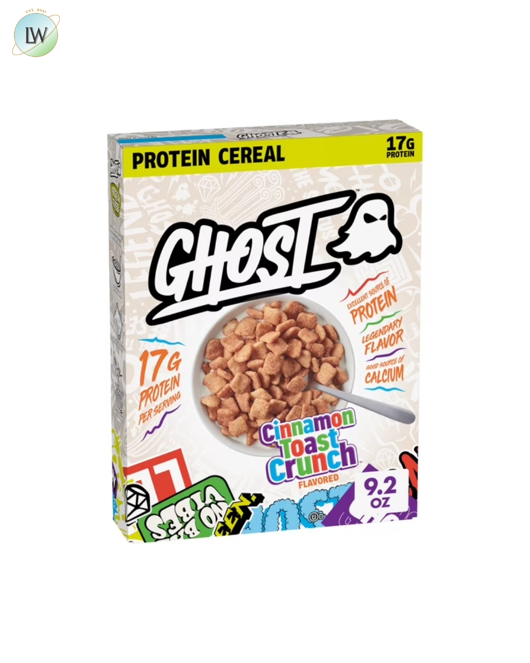 General Mills Ghost Protein Cereal, Cinnamon Toast Crunch Flavor, 9.2 oz.