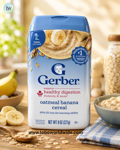 Gerber, Cereal, 2nd Foods®, Oatmeal Banana, 8 oz (227 g)