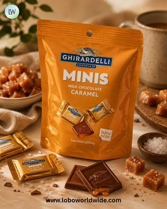 Ghirardelli Caramel Milk Chocolate Miniatures - 12ct