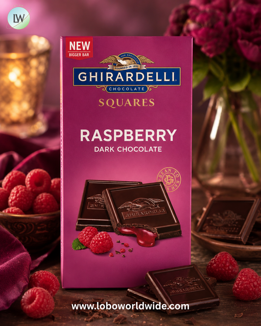 Ghirardelli Dark Chocolate Raspberry Squares Bar Bars - 10ct