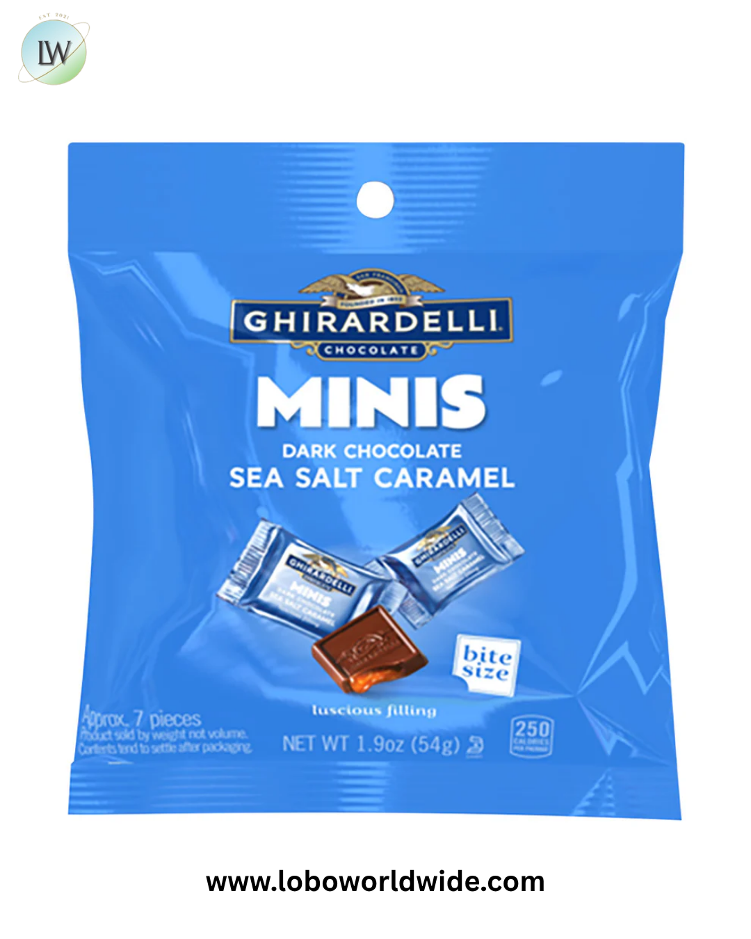 Ghirardelli Dark Chocolate Sea Salt Caramel Minis - 12ct