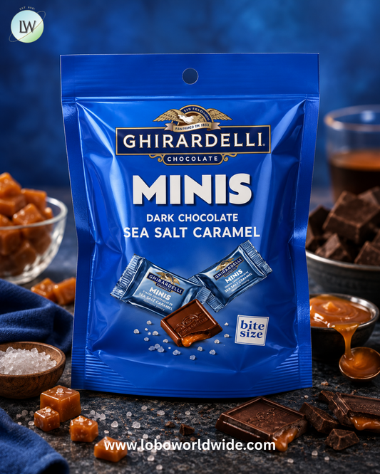 Ghirardelli Dark Chocolate Sea Salt Caramel Minis - 12ct