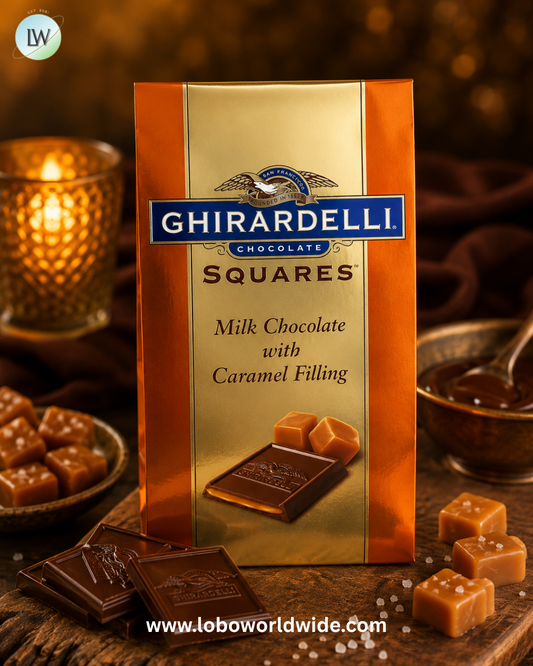 Ghirardelli Milk Chocolate Caramel Squares 5.32oz Bag - 6ct