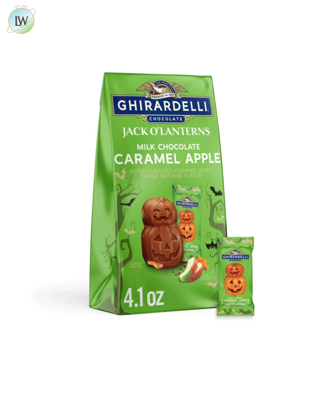 Ghirardelli Milk Chocolate Jack O' Lanterns Chocolate, 4.1 oz. (Various Flavours)
