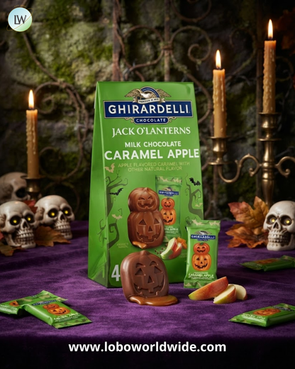 Ghirardelli Milk Chocolate Jack O' Lanterns Chocolate, 4.1 oz. (Various Flavours)