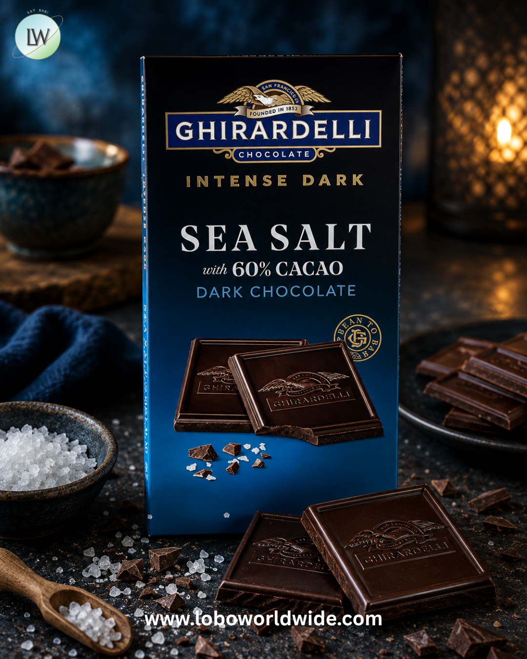 Ghirardelli Intense Dark Chocolate Bars - 12ct