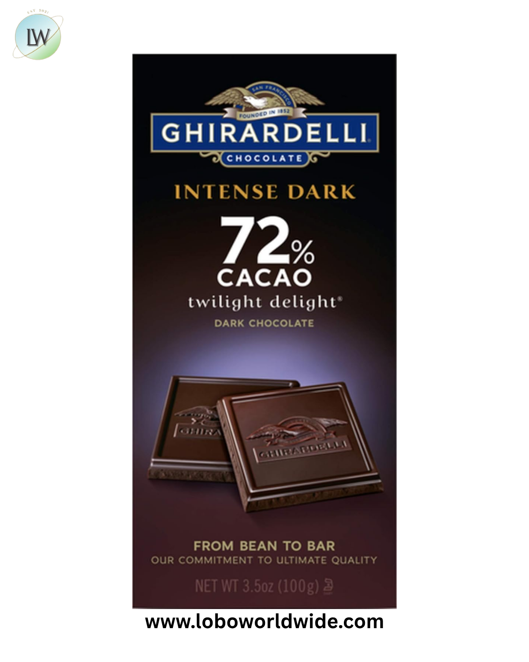 Ghirardelli Intense Dark Chocolate Bars - 12ct