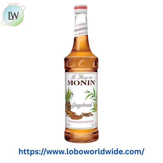 Monin Premium Gingerbread Flavoring Syrup 750 mL