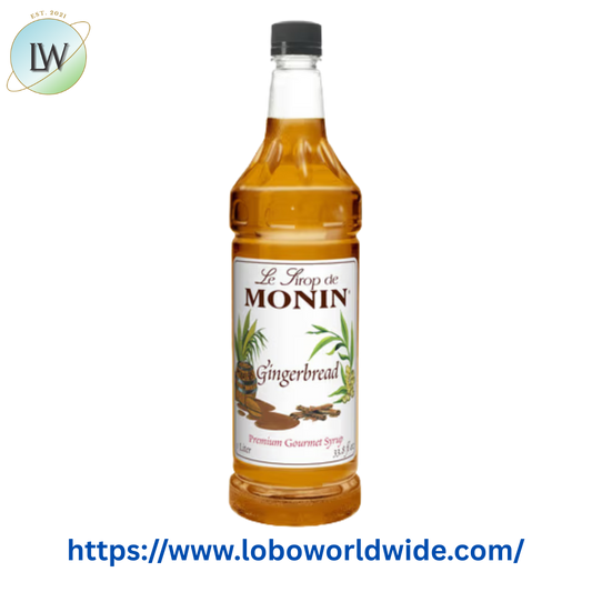 Monin Premium Gingerbread Flavoring Syrup 1 Liter