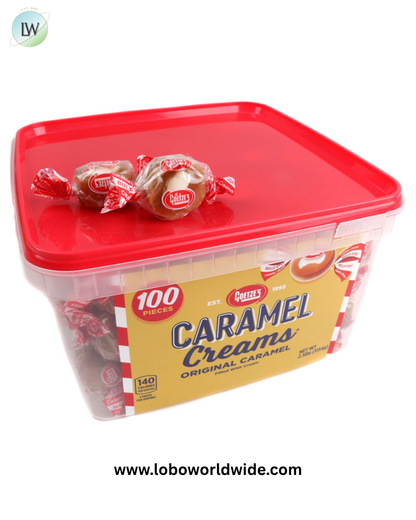 Goetze's Caramel Creams Vanilla 100 piece tub