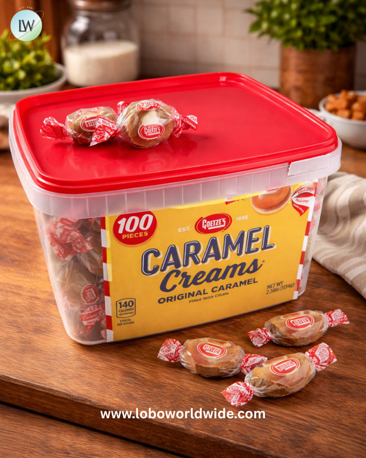 Goetze's Caramel Creams Vanilla 100 piece tub