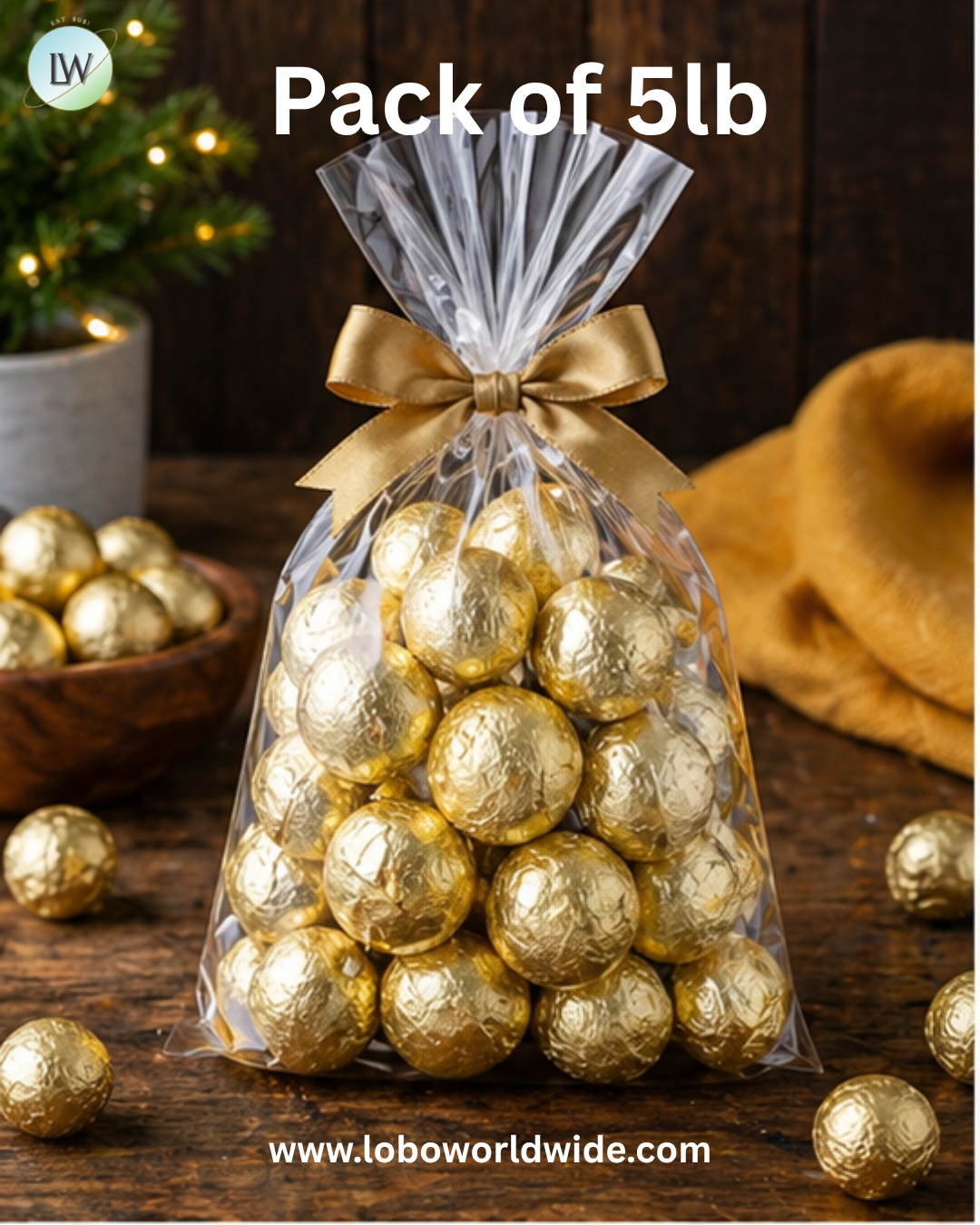Gold Foiled Double Chocolate Balls