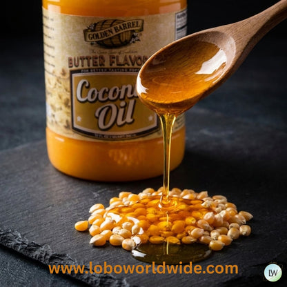 Golden Barrel 32 oz. Butter Flavored Coconut Oil - 12/Case