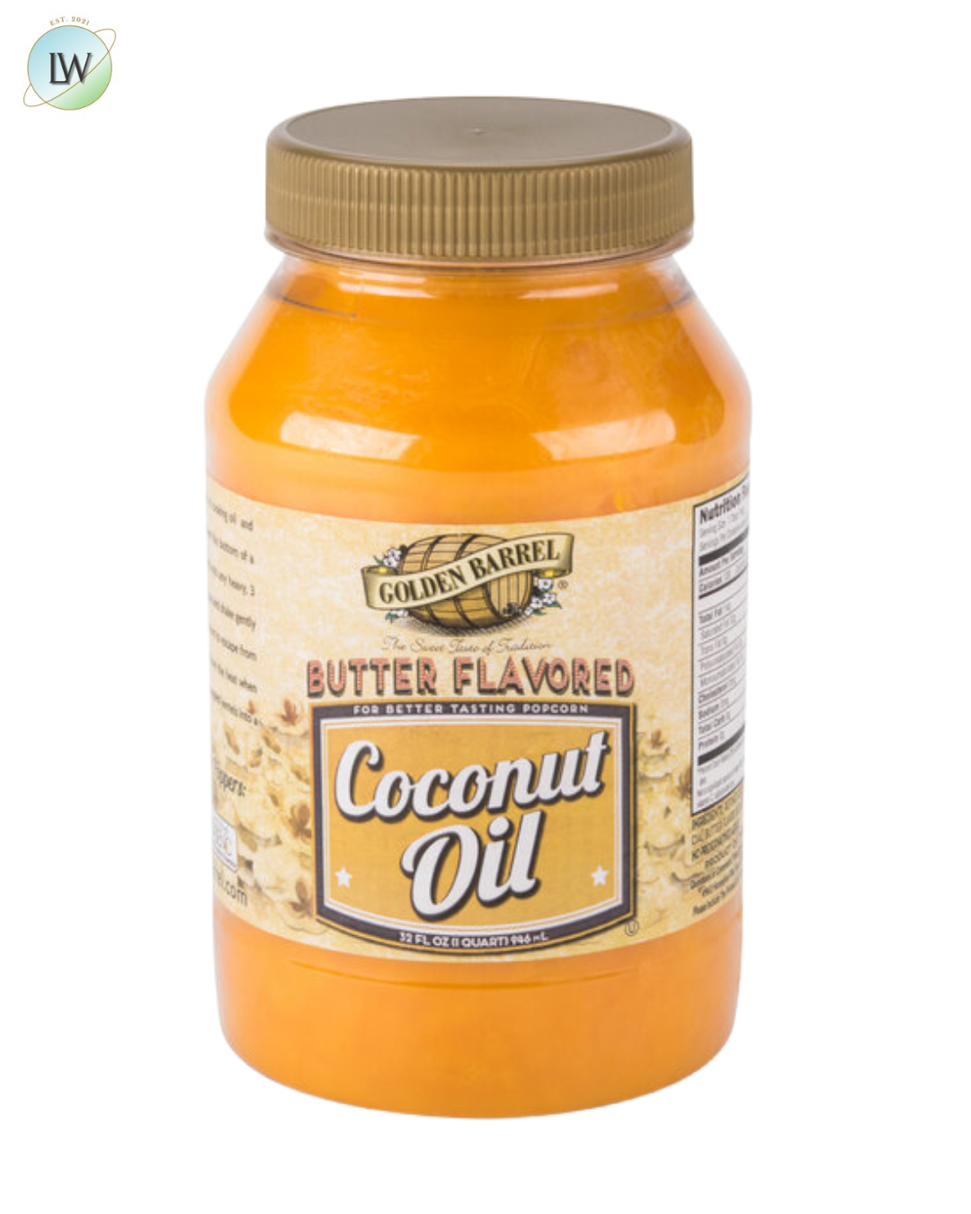 Golden Barrel 32 fl. oz. Butter Flavored Coconut Oil
