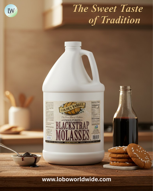 Golden Barrel Bulk Unsulfured Blackstrap Molasses Jug, 128 fl. Oz.