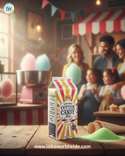 Great Western 1/2 Gallon Carton Apple Cotton Candy Floss Sugar