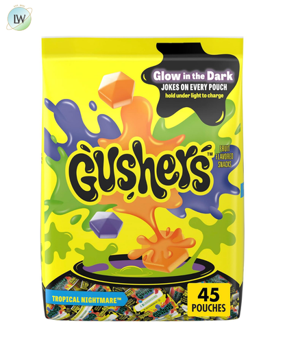 Gushers Fruit Snacks, Tropical Nightmare, 0.44 oz, 45 ct.