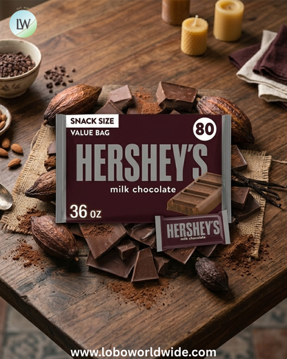 HERSHEY'S Milk Chocolate Bars, Snack Size, 80 pcs.