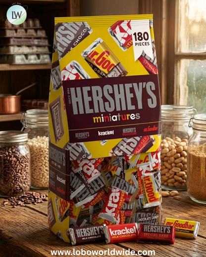 HERSHEY'S Miniatures Variety Pack Chocolate Candy, 180 pcs.