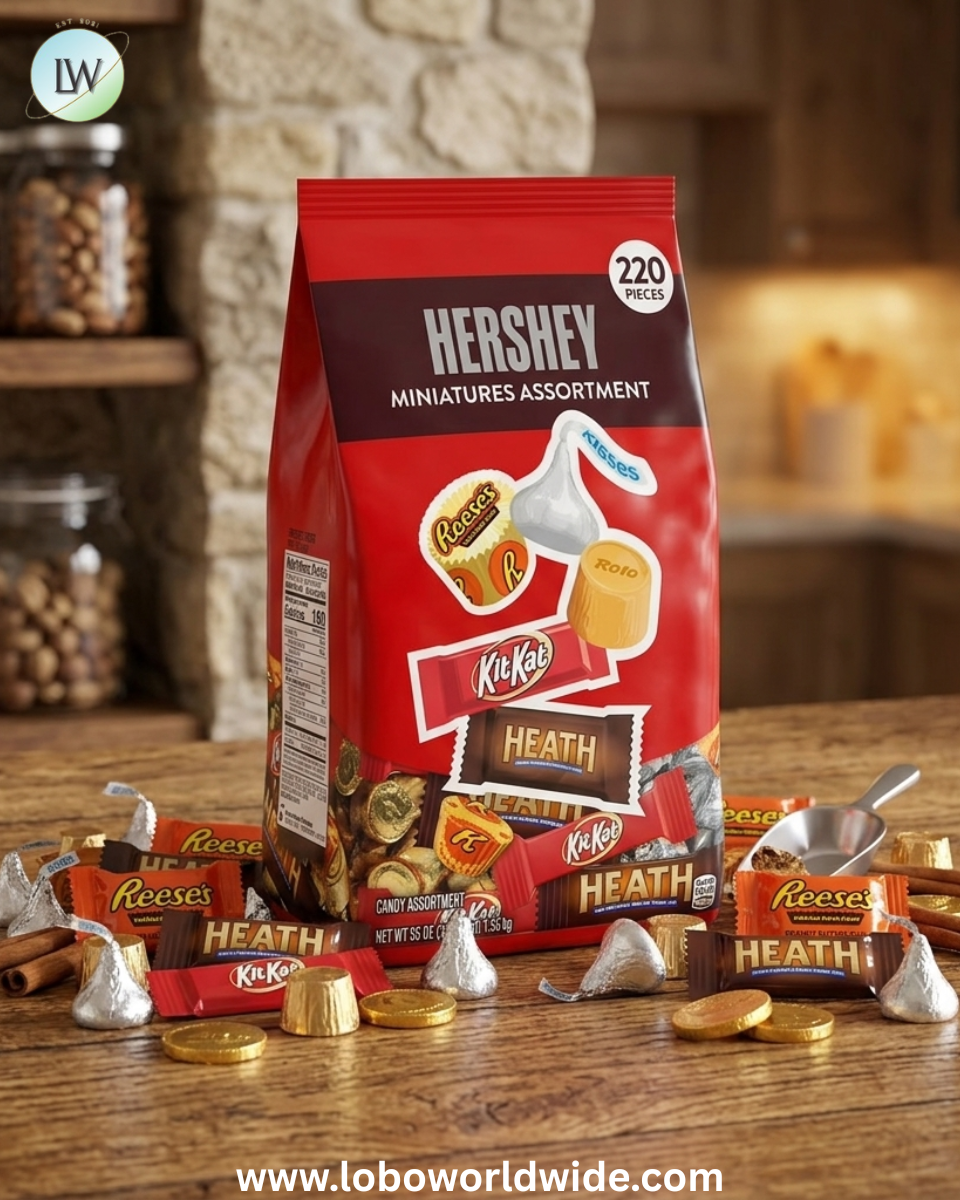 HERSHEY'S Minis Variety Pack Chocolate Candy, 220 pcs.