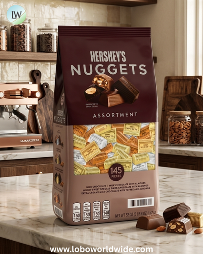 HERSHEY'S NUGGETS Assorted Chocolate Candy, 145 pcs.