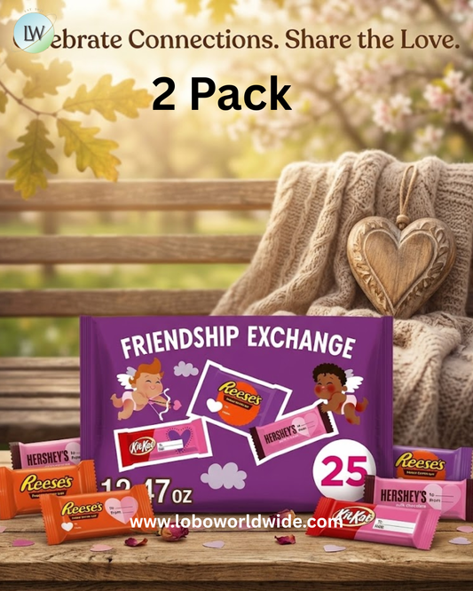 HERSHEY'S, KIT KAT and REESE'S Assorted Chocolate Snack Size, Valentine's Candy Bag, 12.47 oz (25 Pieces), (Pack of 2)
