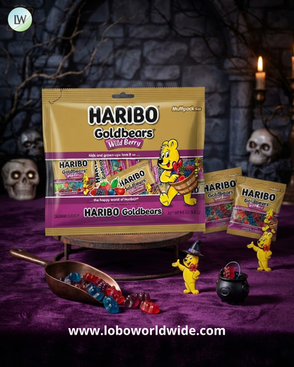 Haribo Goldbears Halloween Gummies, Wildberry, 9.5 oz.