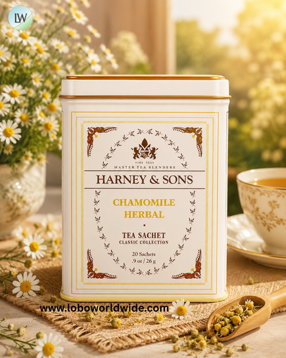 Harney & Sons, Classic Collection, Chamomile Herbal, 20 Sachets, 0.9 oz (26 g)
