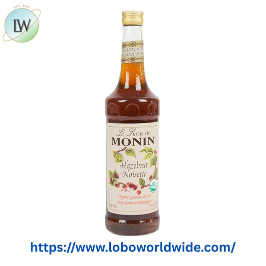 Monin Organic Hazelnut Flavoring Syrup 750 mL