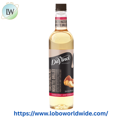 DaVinci Gourmet Classic Toasted Hazelnut Flavoring Syrup 750 mL