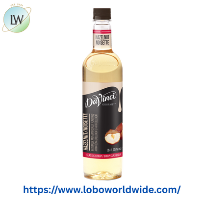 DaVinci Gourmet Classic Hazelnut Flavoring Syrup 750 mL