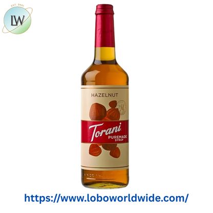 Torani Puremade Zero Sugar Hazelnut Flavoring Syrup 750 mL