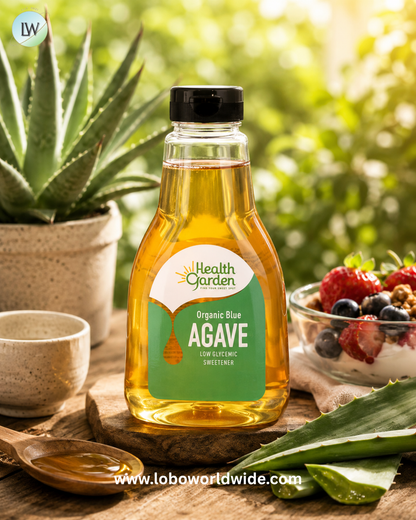 Health Garden, Organic Blue Agave, Low Glycemic Sweetener, 23.28 oz (660 g)
