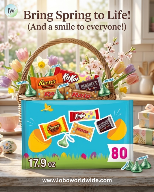 Hershey Assorted Chocolate, Easter Candy Variety Bag, 17.9 oz (80 Pieces)