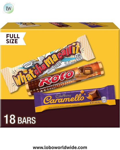 Hershey Assorted Caramel Candy Box, 29.4 oz (18 Pieces)