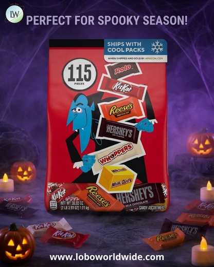 Hershey's Assorted Chocolate Halloween Candy Variety Pack, 35.93 oz. (115 Pcs.)