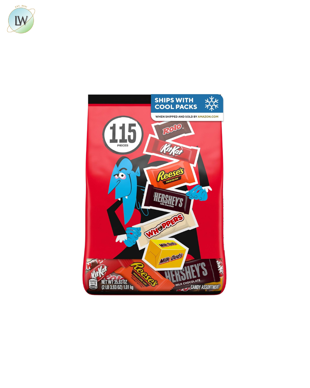 Hershey's Assorted Chocolate Halloween Candy Variety Pack, 35.93 oz. (115 Pcs.)