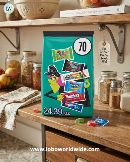 Hershey's Assorted Fruit Flavored Halloween Candy, 24.39 oz. (70 Pcs.)